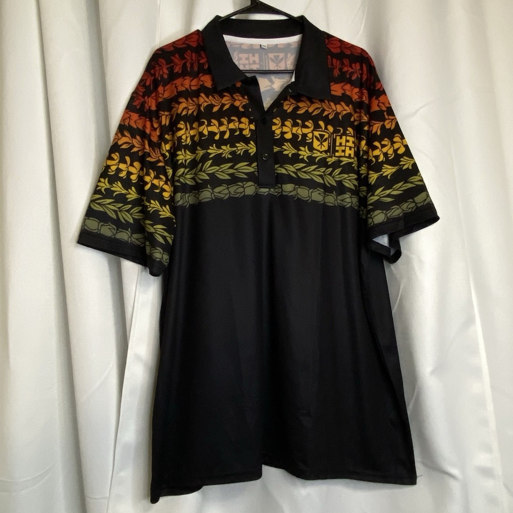 HAWAII'S FINEST Multicolor Pullover Short Sleeve Aloha Shirt Men's Size 3XL